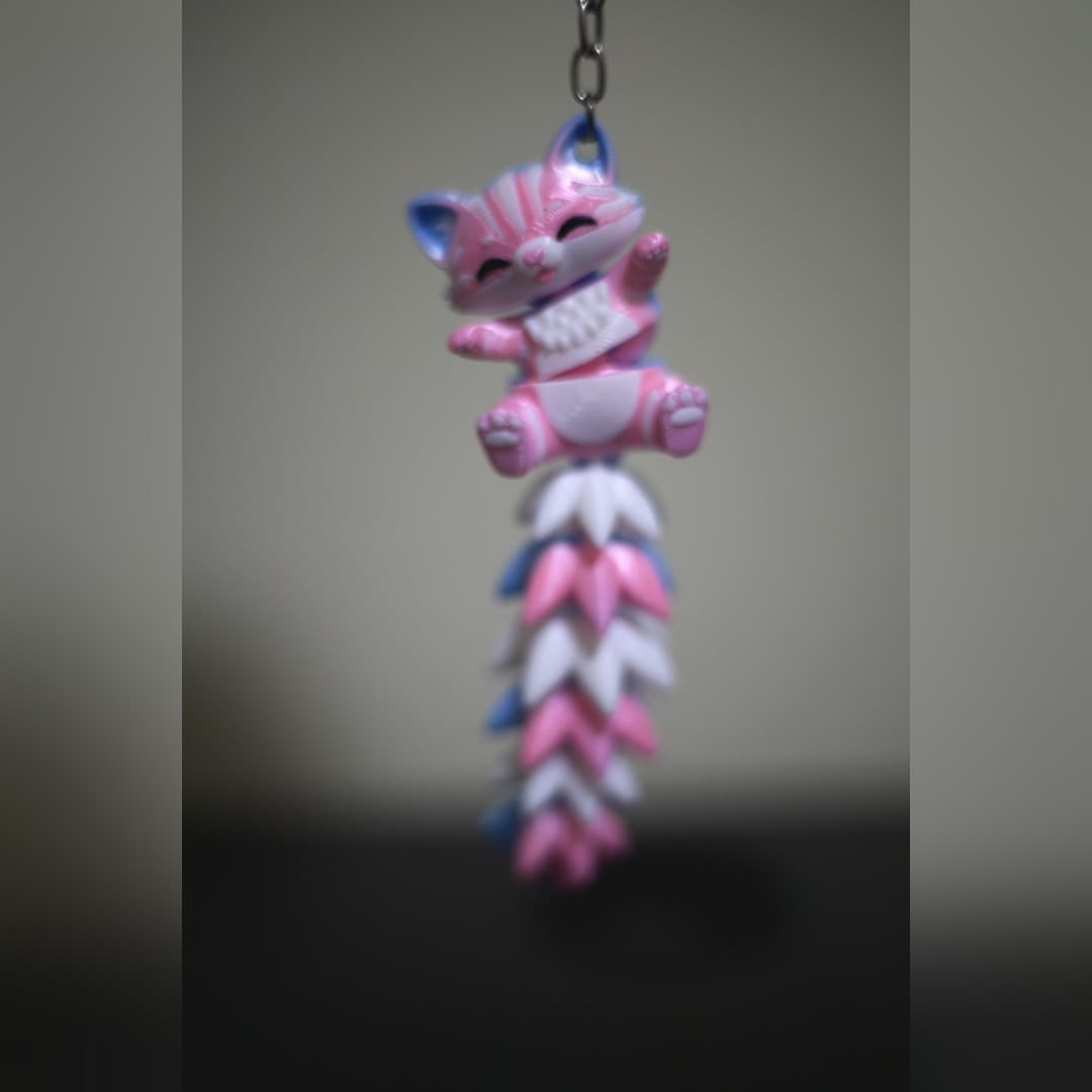 Chaveiro gato articulado pendurado